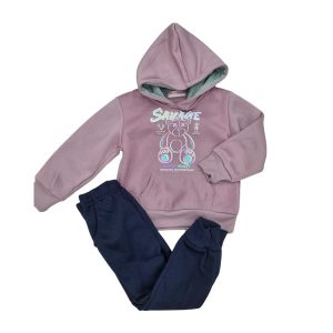 Conjunto niña de felpa