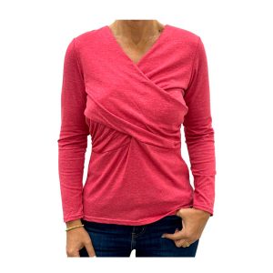 Blusa dama de algodón manga larga