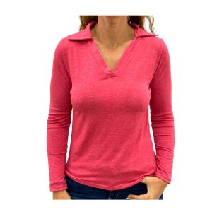 Blusa dama de algodón manga larga