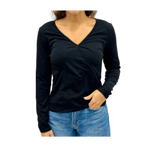 Blusa dama de algodón manga larga