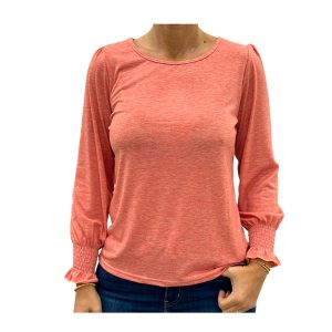 Blusa dama de algodón manga larga
