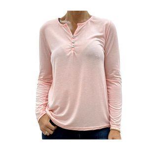 Blusa dama de algodón manga larga