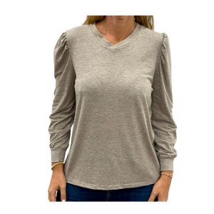 Blusa dama de algodón manga larga