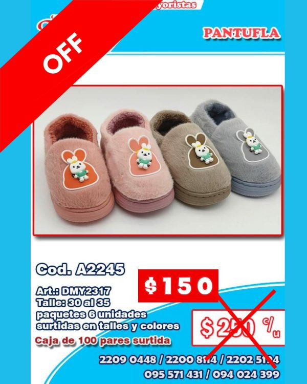 Pantuflas infantil