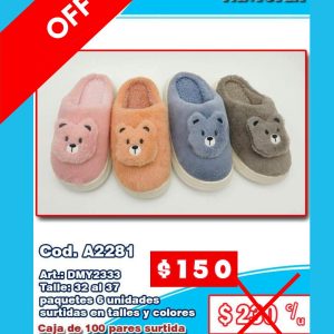Pantuflas infantil