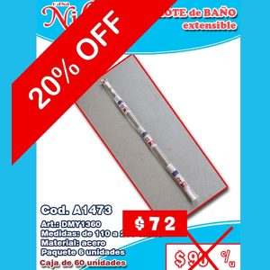 Barrote de baño extensible