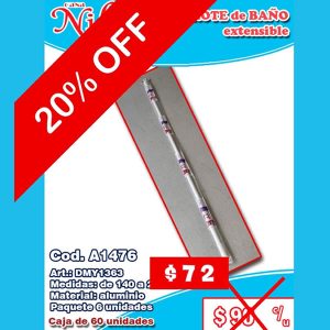 Barrote de baño extensible