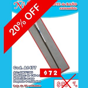 Barrote de baño extensible