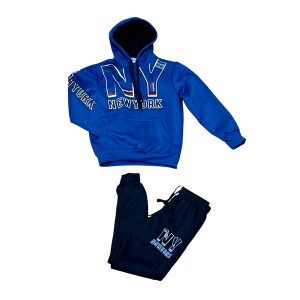 Conjunto varón satinado con felpa