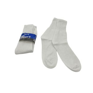 Media hombre deportiva blanca