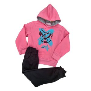 Conjunto de niña con felpa