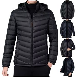 Campera hombre con Capucha Desmontable