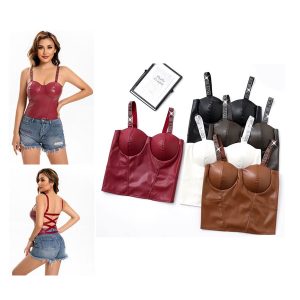 Top cuerina