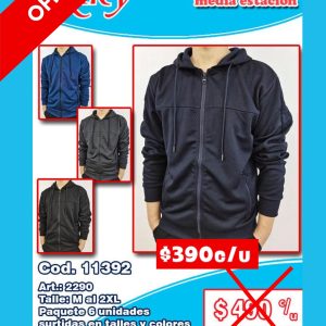 Campera hombre media estación