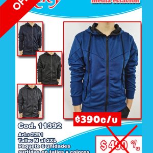 Campera hombre media estación