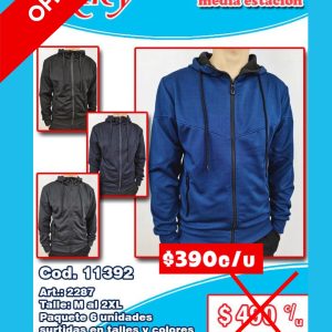 Campera hombre media estación