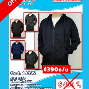 Campera hombre media estación