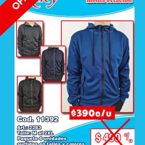 Campera hombre media estación