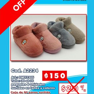Pantuflas infantil
