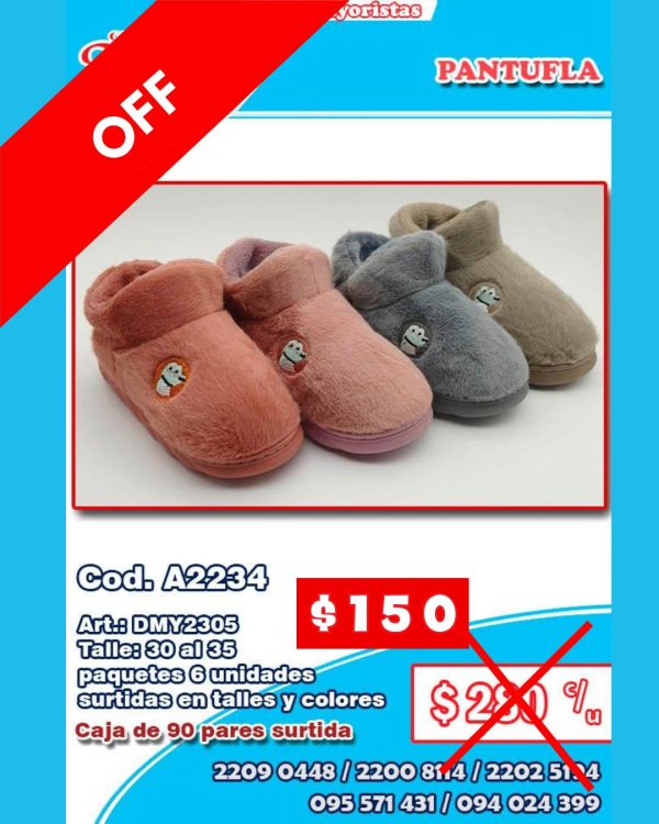 Pantuflas infantil