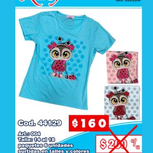 Remera Juvenil de nena