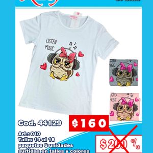 Remera Juvenil de nena