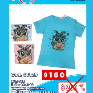 Remera Juvenil de nena