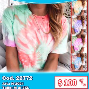 Remeras de dama estampada