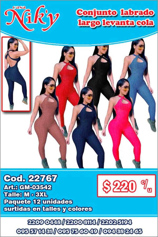 Conjunto labrado largo levanta cola