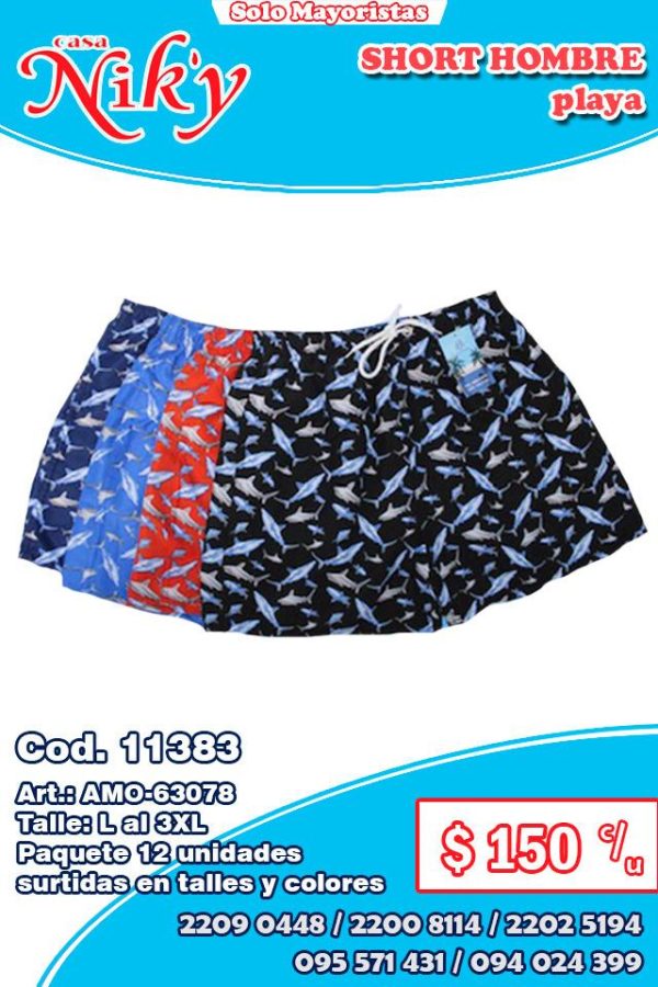 Short hombre playa