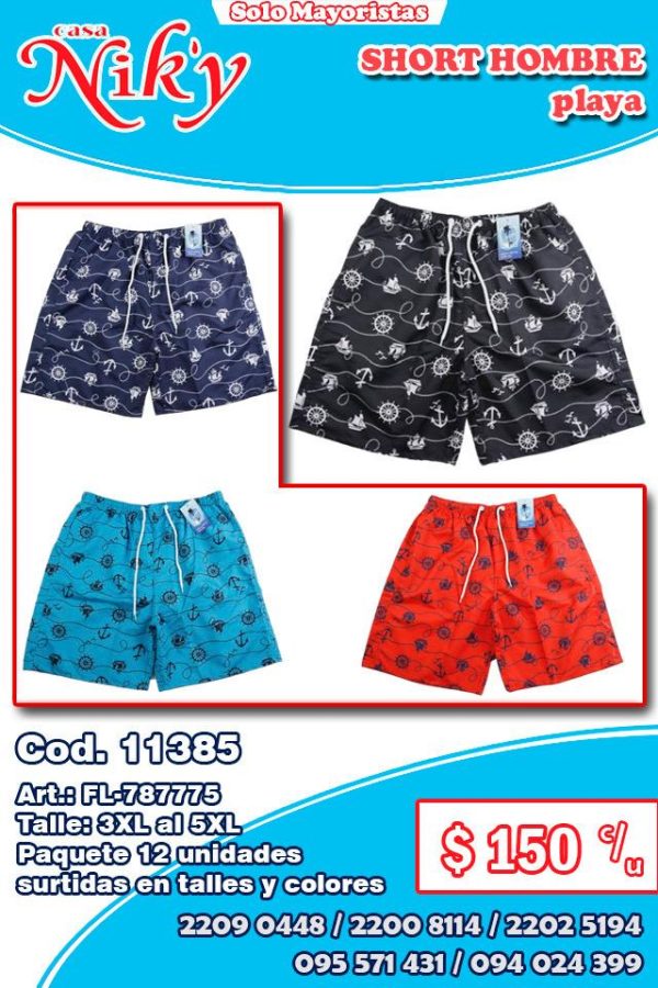 Short hombre playa