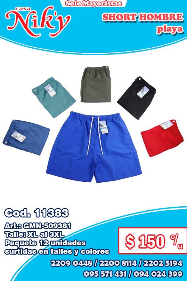 Short hombre playa