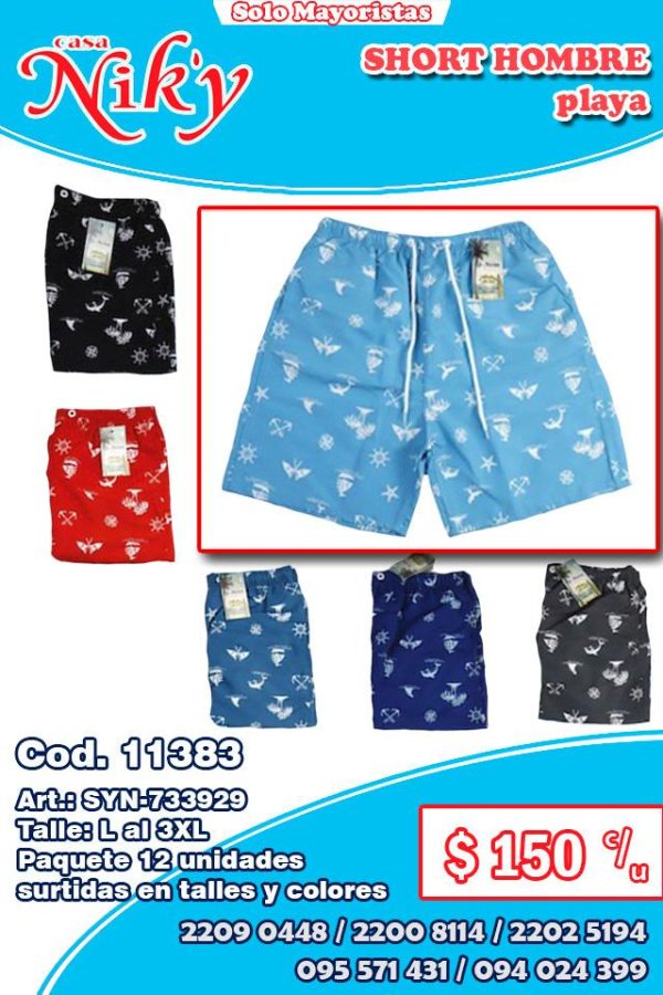 Short hombre playa