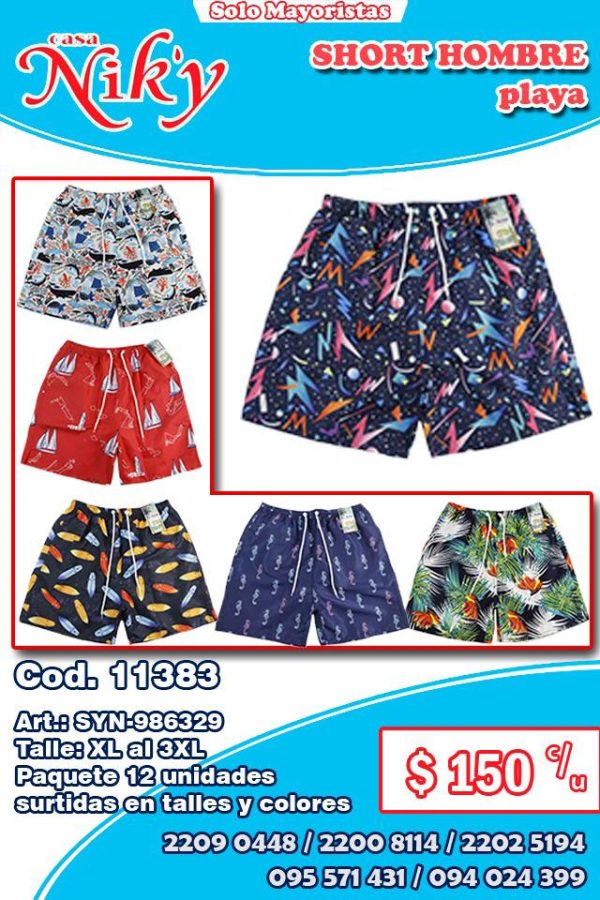 Short hombre playa