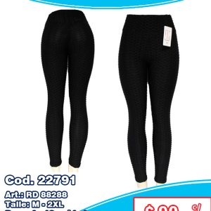Calza Labrada Negra - Levanta Cola