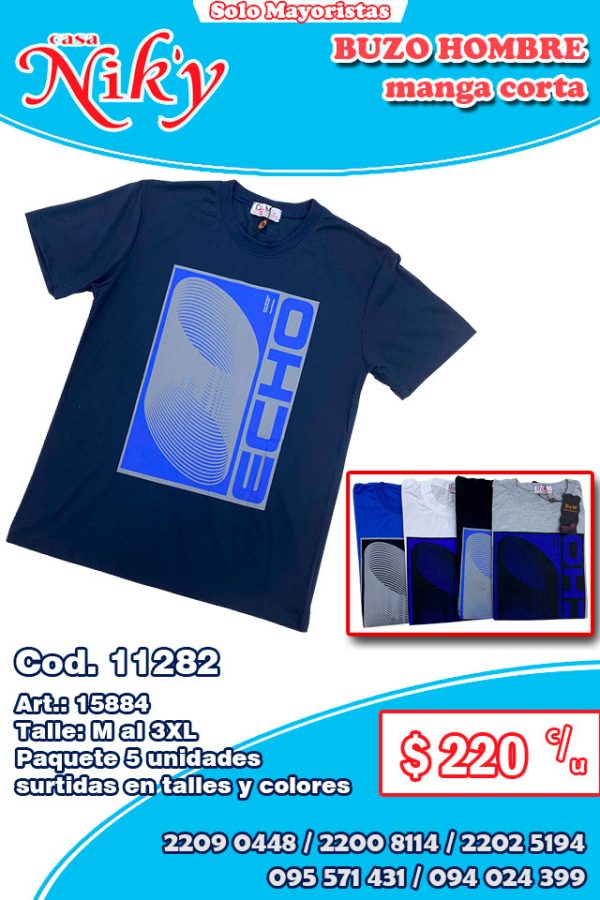 Buzo Hombre manga corta