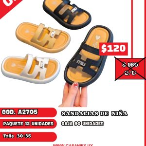 Sandalias de Niña CAJA 90 UNIDADES