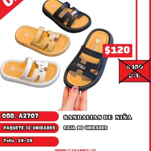 Sandalias de Niña CAJA 90 UNIDADES