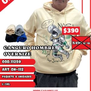 Canguro Hombre Oversize - 11259/CH112