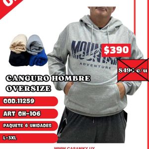 Canguro Hombre Oversize - 11259/CH106