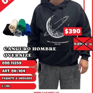 Canguro Hombre Oversize - 11259/CH104