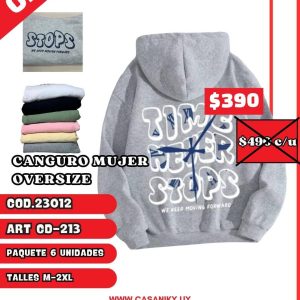 Canguro Mujer Oversize - 23012-213