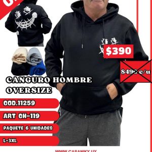 Canguro Hombre Oversize - 11259/CH119