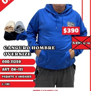 Canguro Hombre Oversize - 11259/CH111
