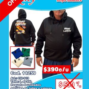 Canguro oversize con felpa