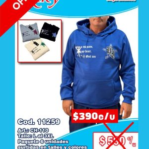 Canguro oversize con felpa