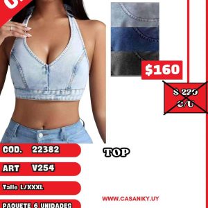 Top licra imitacion jean dibujado (NO JEAN)