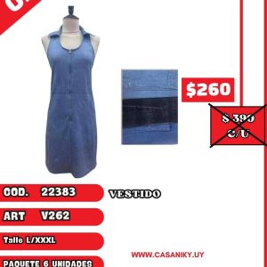 Vestido licra imitacion jean dibujado (NO JEAN)