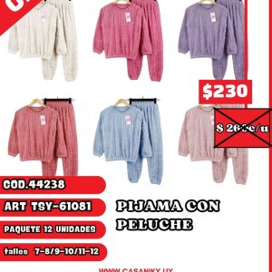 Pijama con peluche