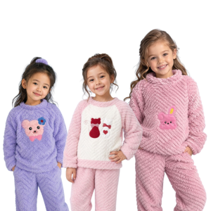 Pijama de niña de peluche